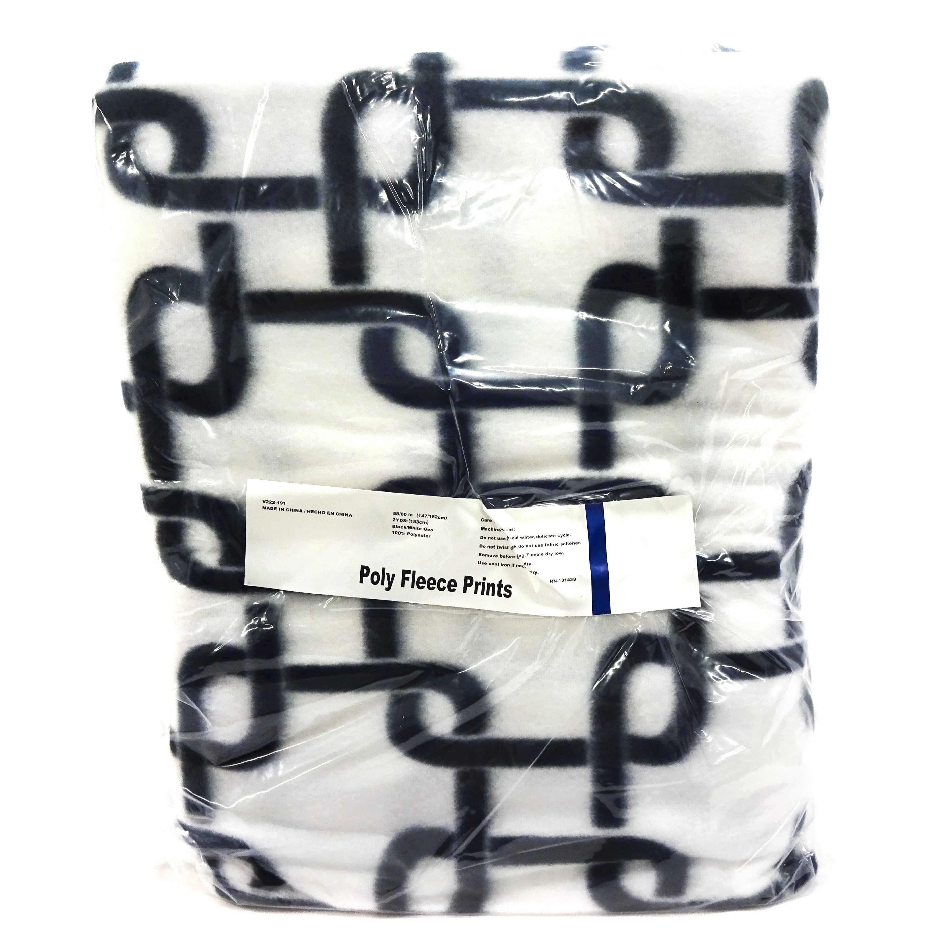 Geometric Anti-Pill Fleece, (2 Yards cut)
