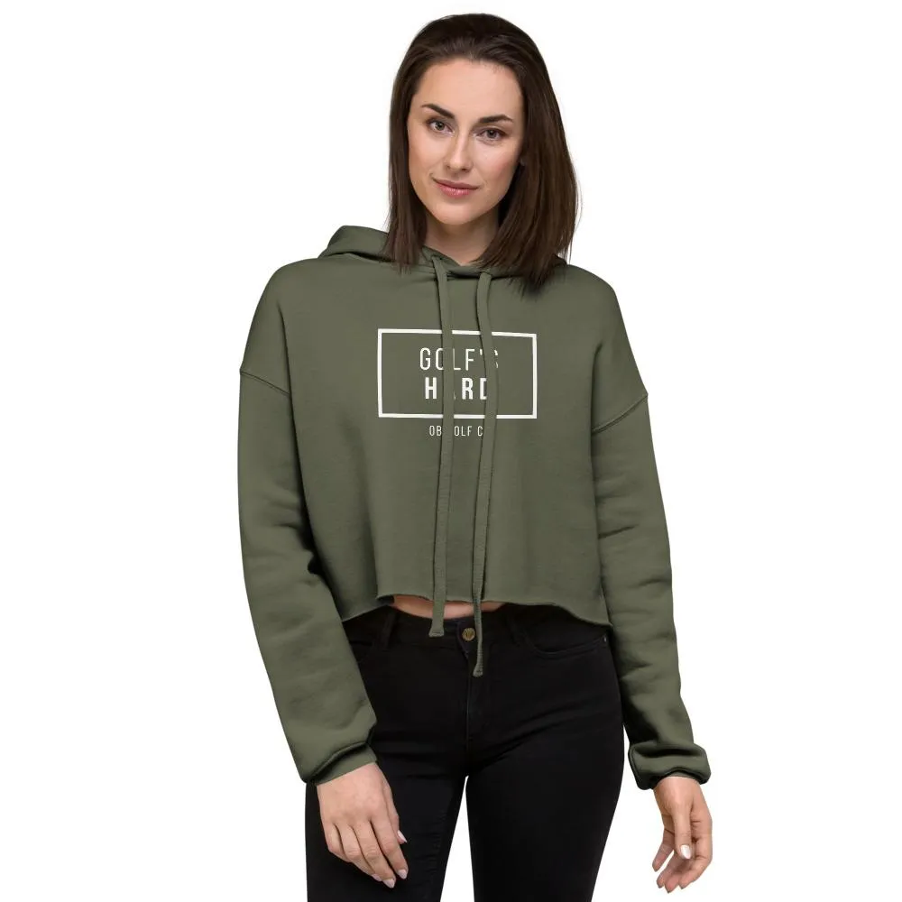 Golf's Hard Women's Crop Hoodie