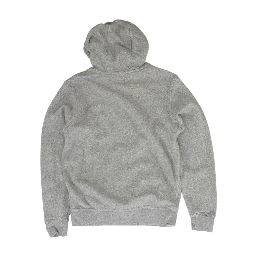 Gray Solid Hoodie Pullover