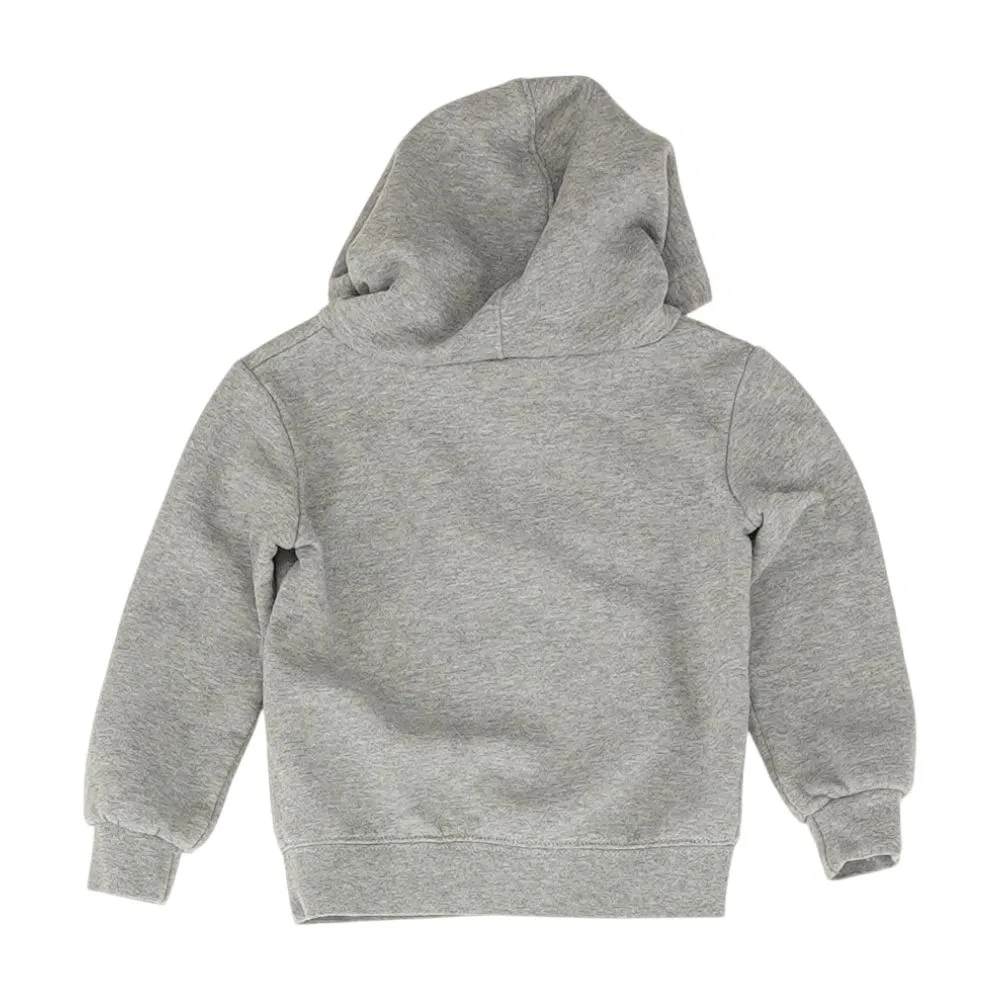 Gray Solid Hoodie Pullover
