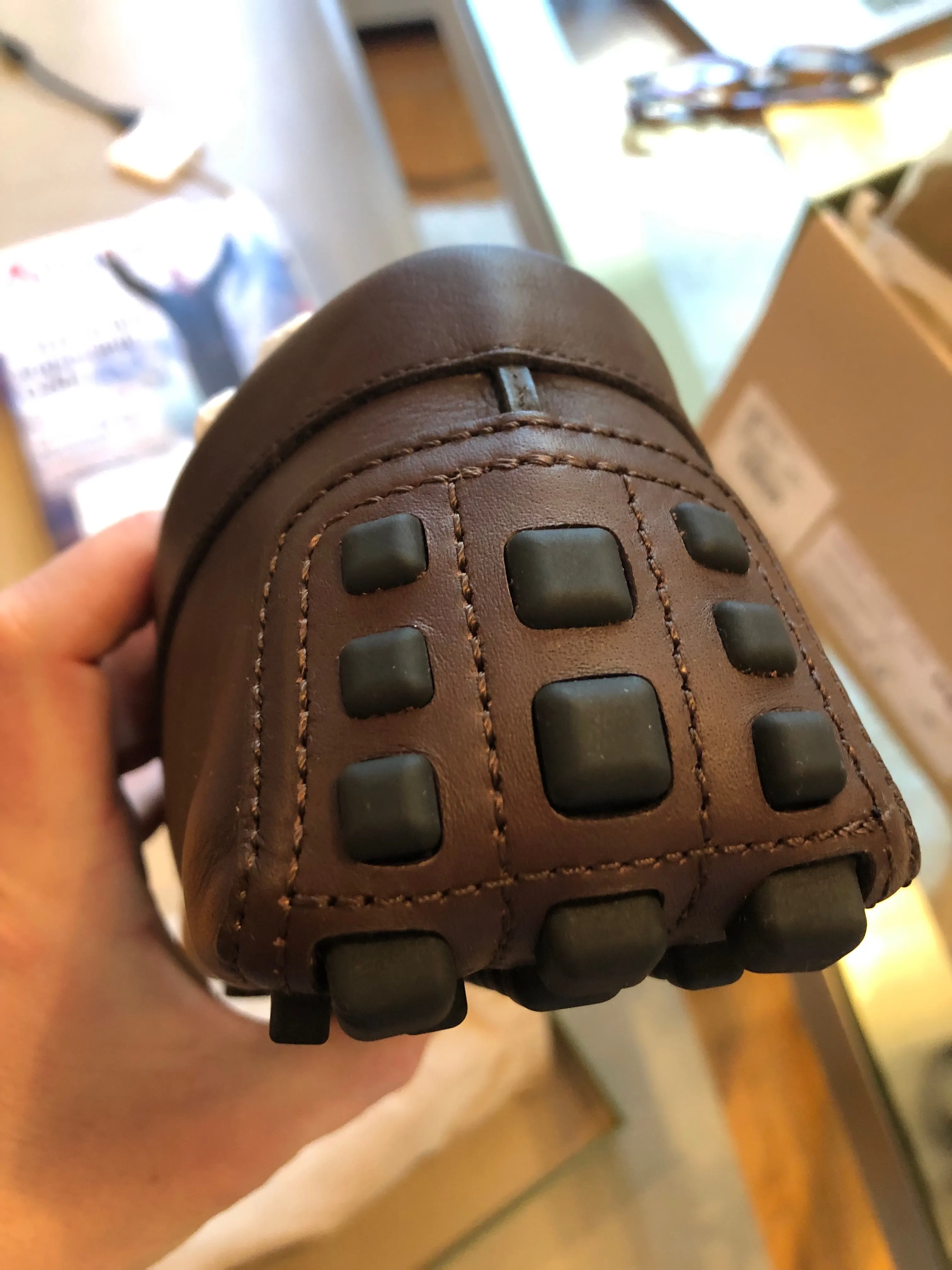 Gucci Web and Interlocking GG Driver Loafers in Brown