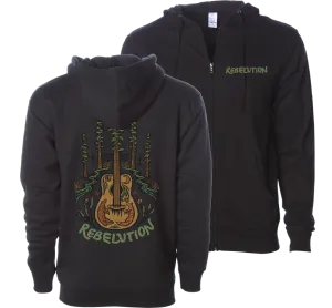 Guitar Zip Hoodie (Black)