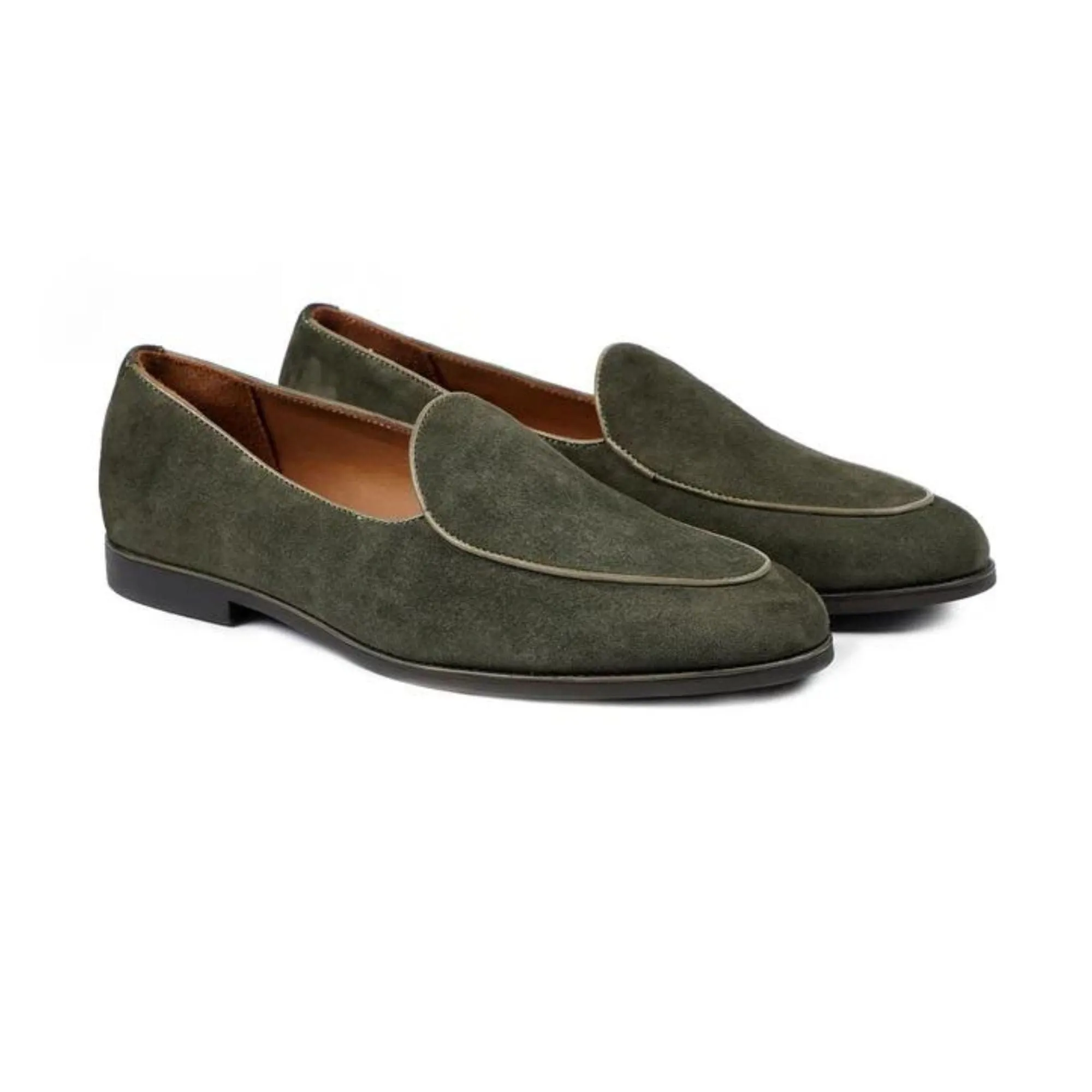 Handmade Custom Suede Leather Mens Loafers