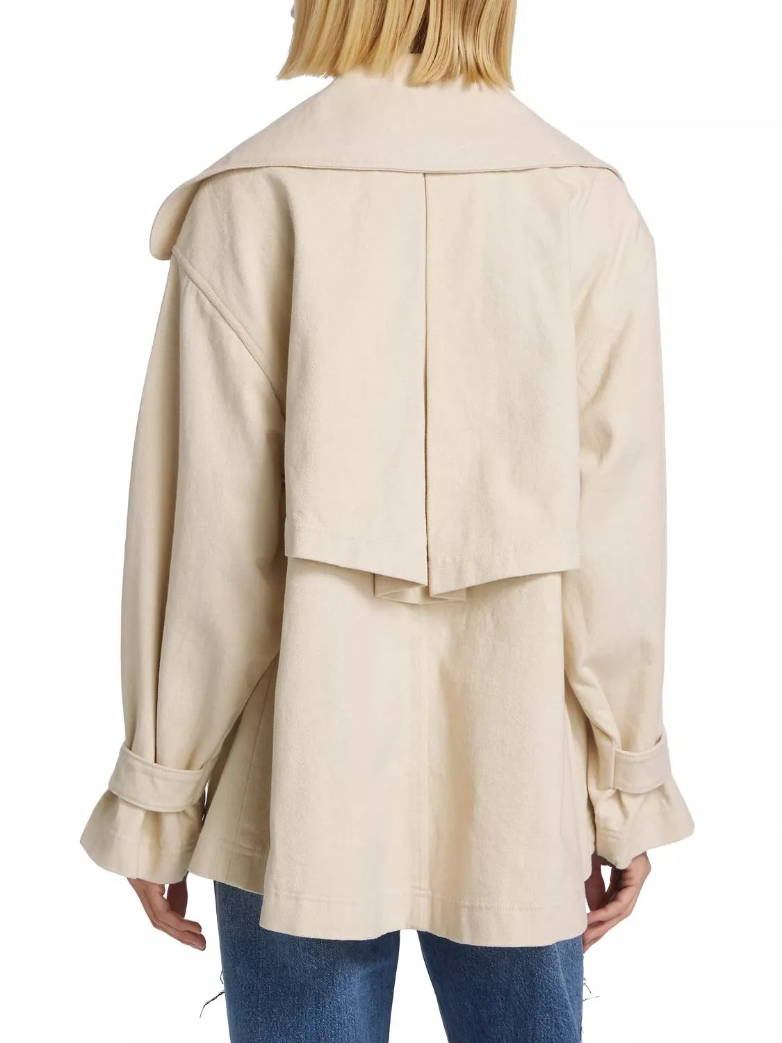 Highlands Double-Breasted Jacket In Ivory