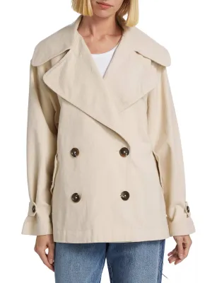 Highlands Double-Breasted Jacket In Ivory