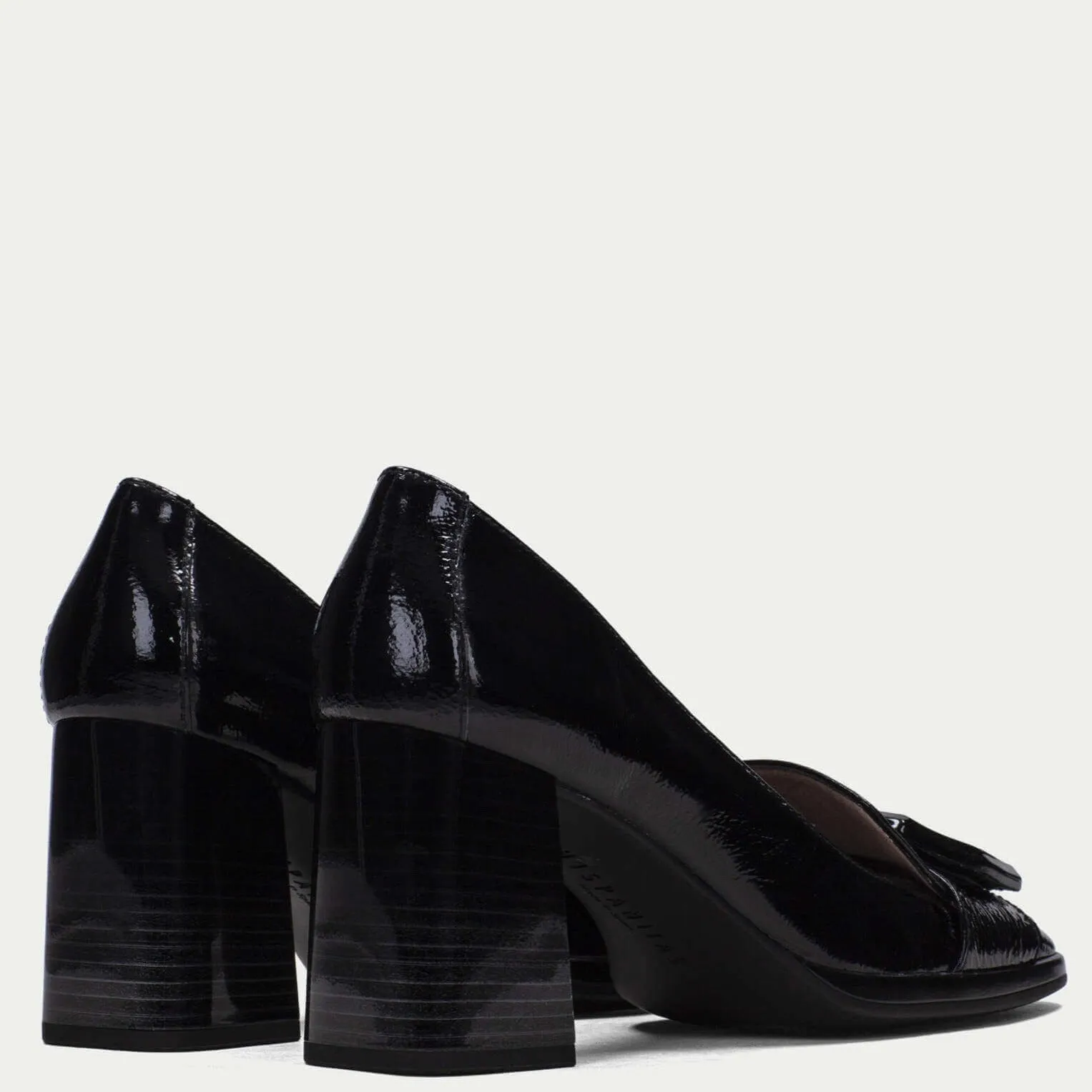 Hispanitas Black Patent Leather High Heeled Shoes