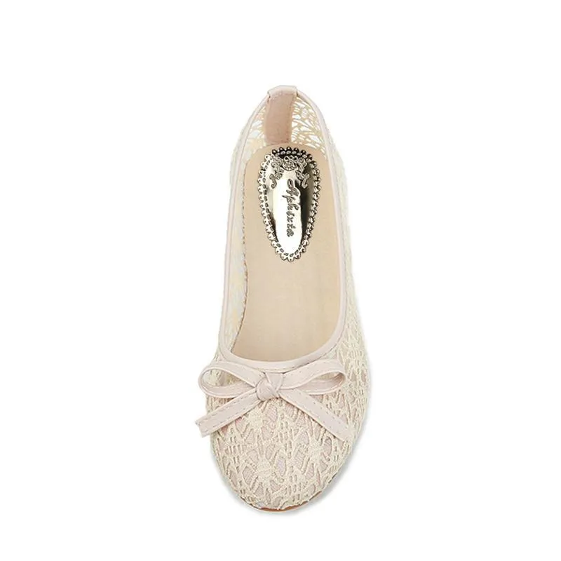 Hollow Lace Flats Women Shoes