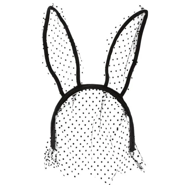 Honey Bunny Lace Ears - Black