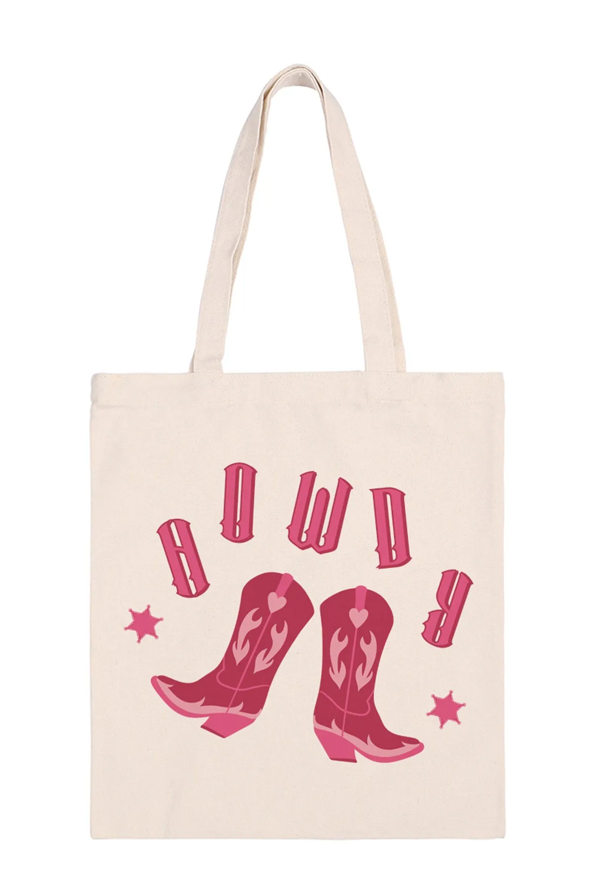 HOWDY BOOTS PRINT MINIMALIST FASHION TOTE BAG