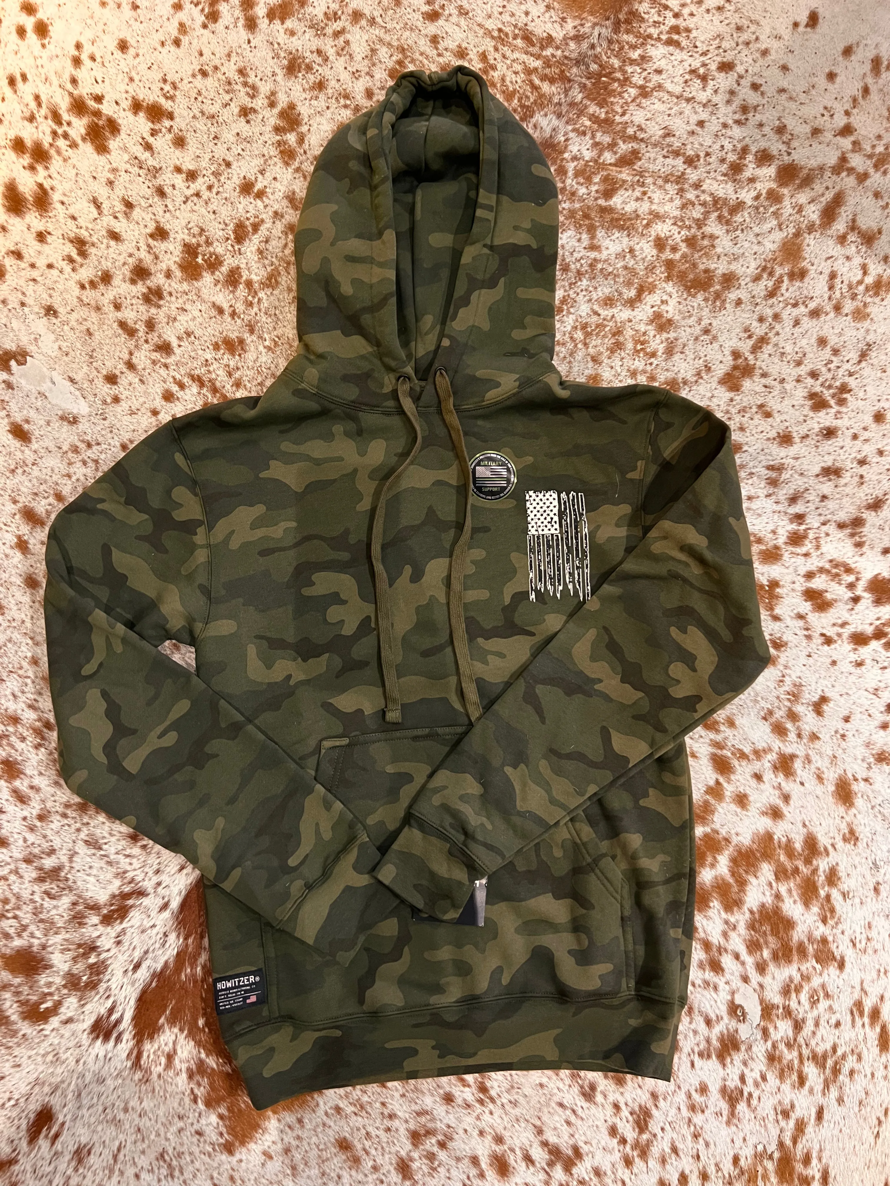Howitzer Camo Pledge Flag Hoodie