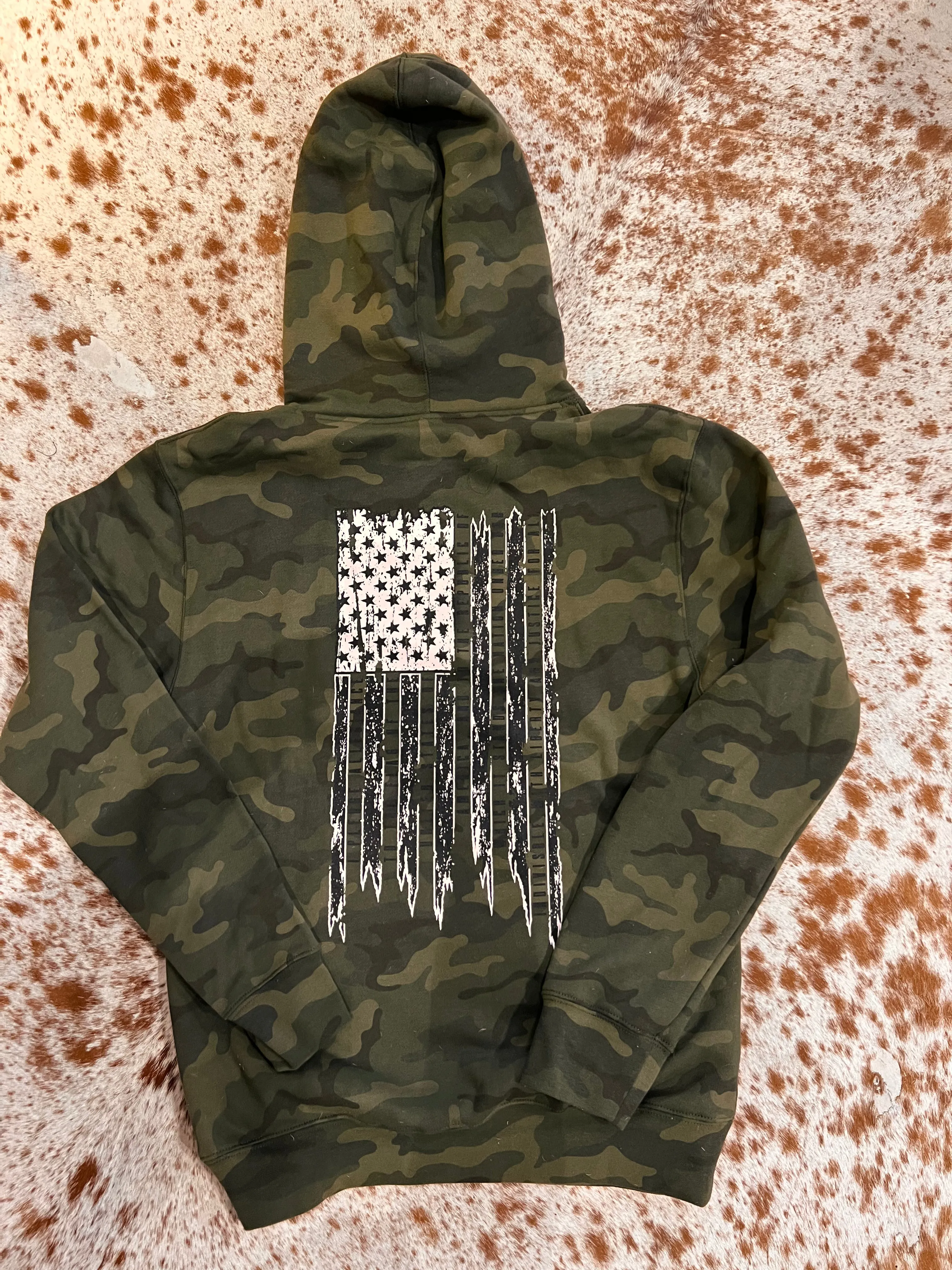 Howitzer Camo Pledge Flag Hoodie