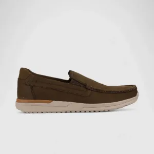 Hp Harrison Slip On Casuals Brown 00860