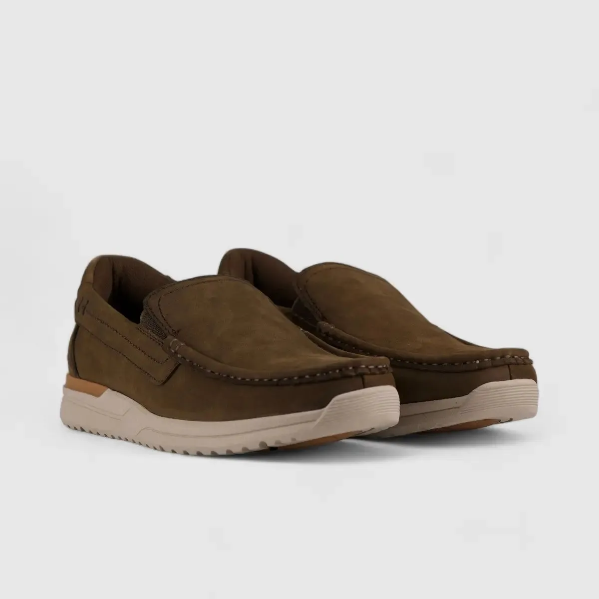Hp Harrison Slip On Casuals Brown 00860