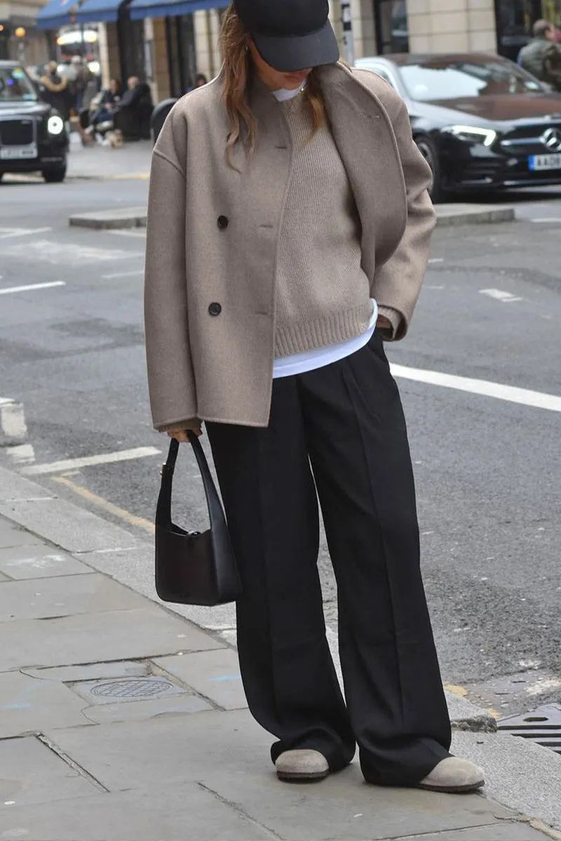 HWT1077 City Stroll Peacoat Outerwear