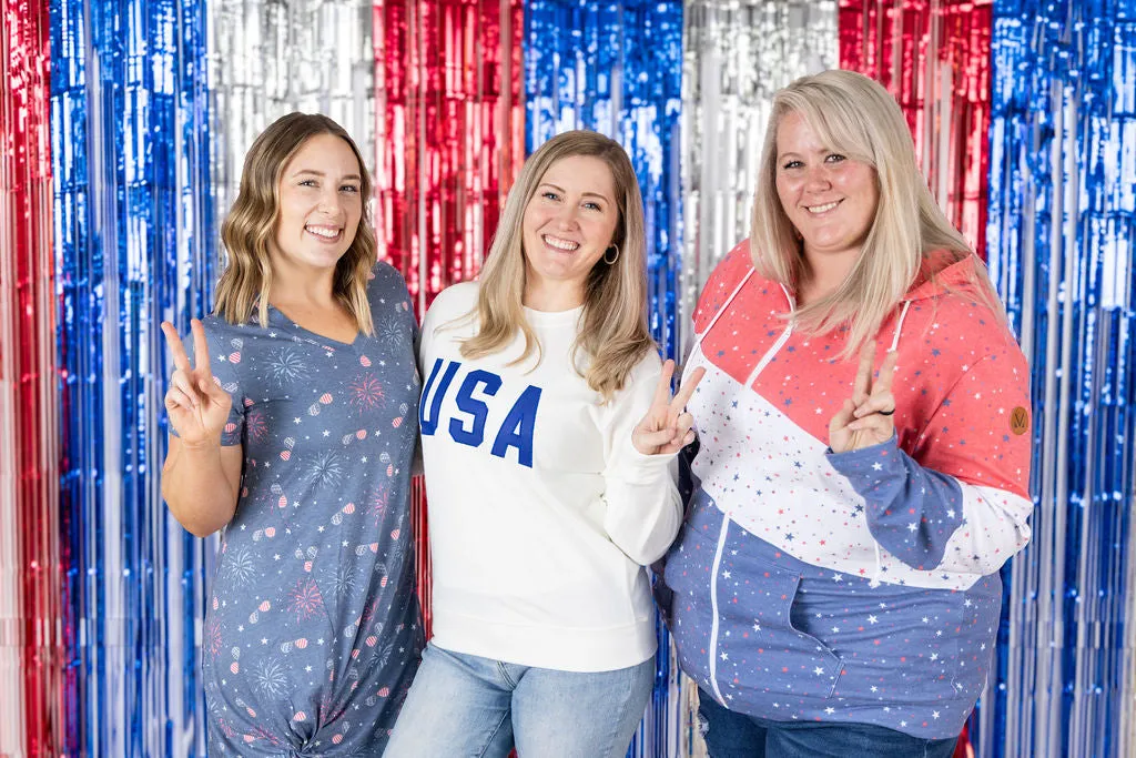 IN PRODUCTION Colorblock Fullzip - Liberty Stars Trio