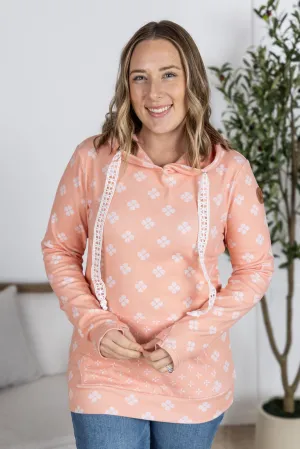 IN PRODUCTION Hailey Pullover Hoodie - Coral Floral