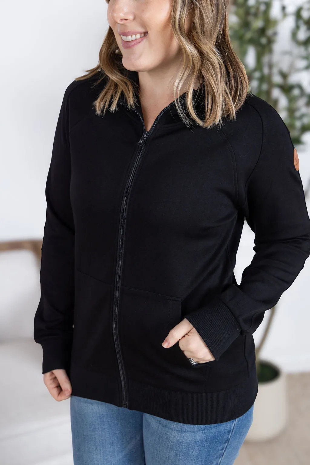 IN PRODUCTION Scuba FullZip Hoodie - Black