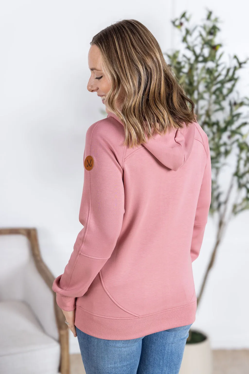 IN PRODUCTION Scuba FullZip Hoodie - Rose
