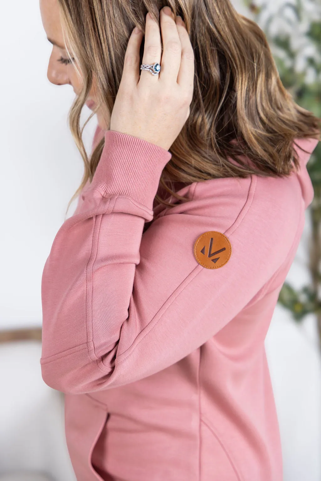 IN PRODUCTION Scuba FullZip Hoodie - Rose