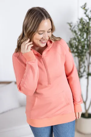 IN PRODUCTION Scuba HalfZip Hoodie - Coral