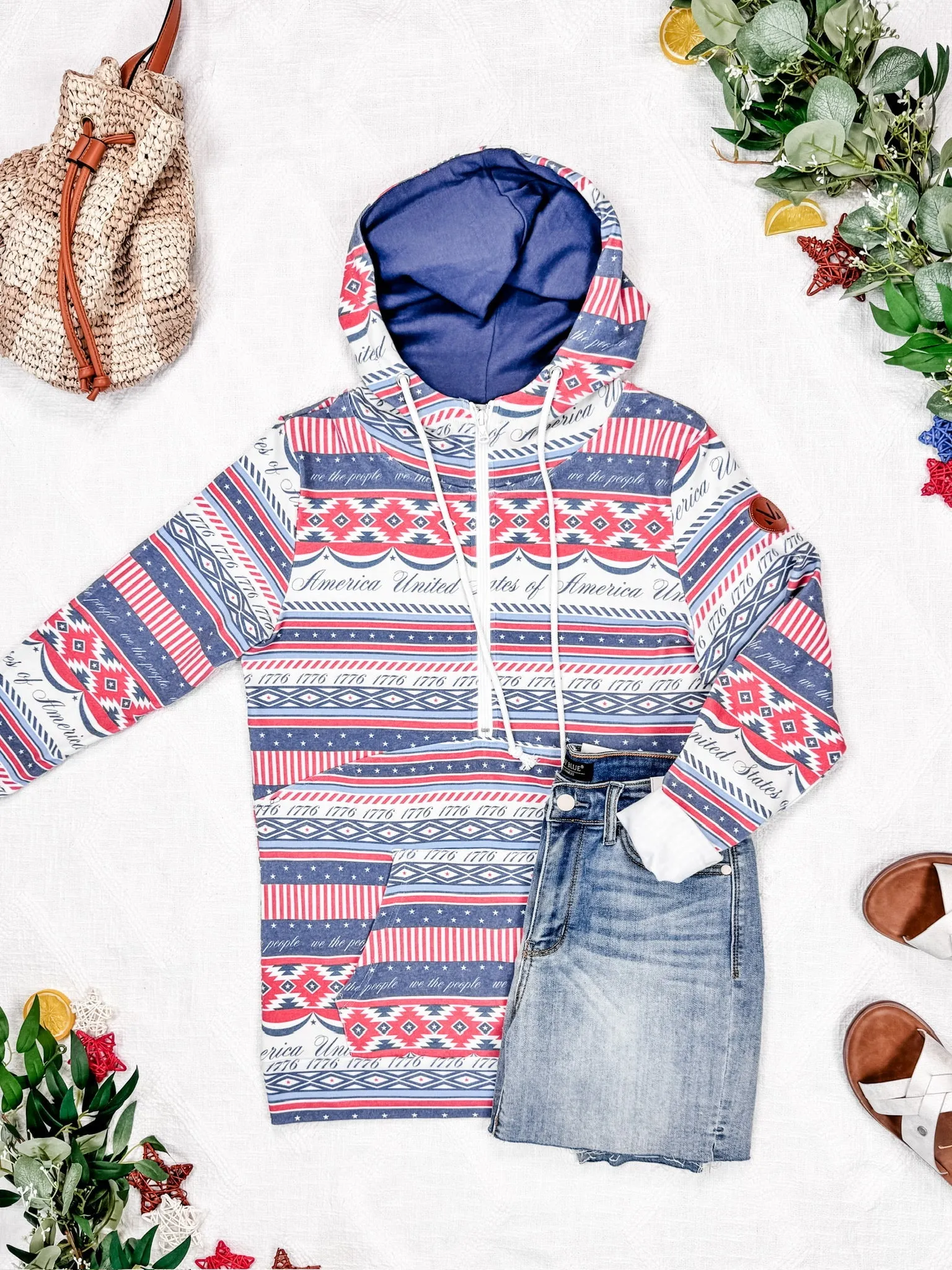 IN STOCK HalfZip Hoodie - American Roots