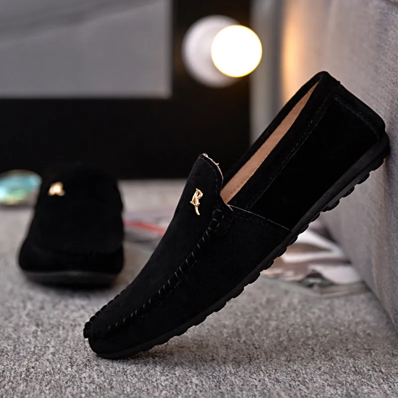 INSTOCK-Men's beanie shoes, Korean style trendy men's shoes,