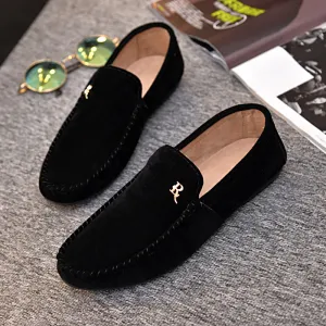 INSTOCK-Men's beanie shoes, Korean style trendy men's shoes,