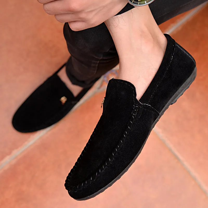 INSTOCK-Men's beanie shoes, Korean style trendy men's shoes,