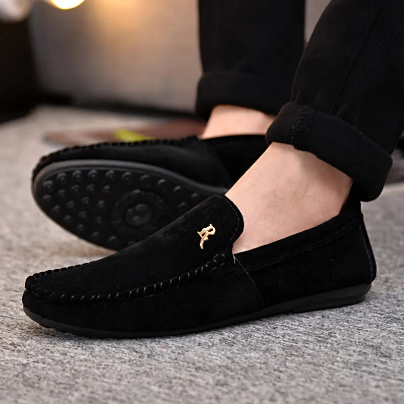 INSTOCK-Men's beanie shoes, Korean style trendy men's shoes,