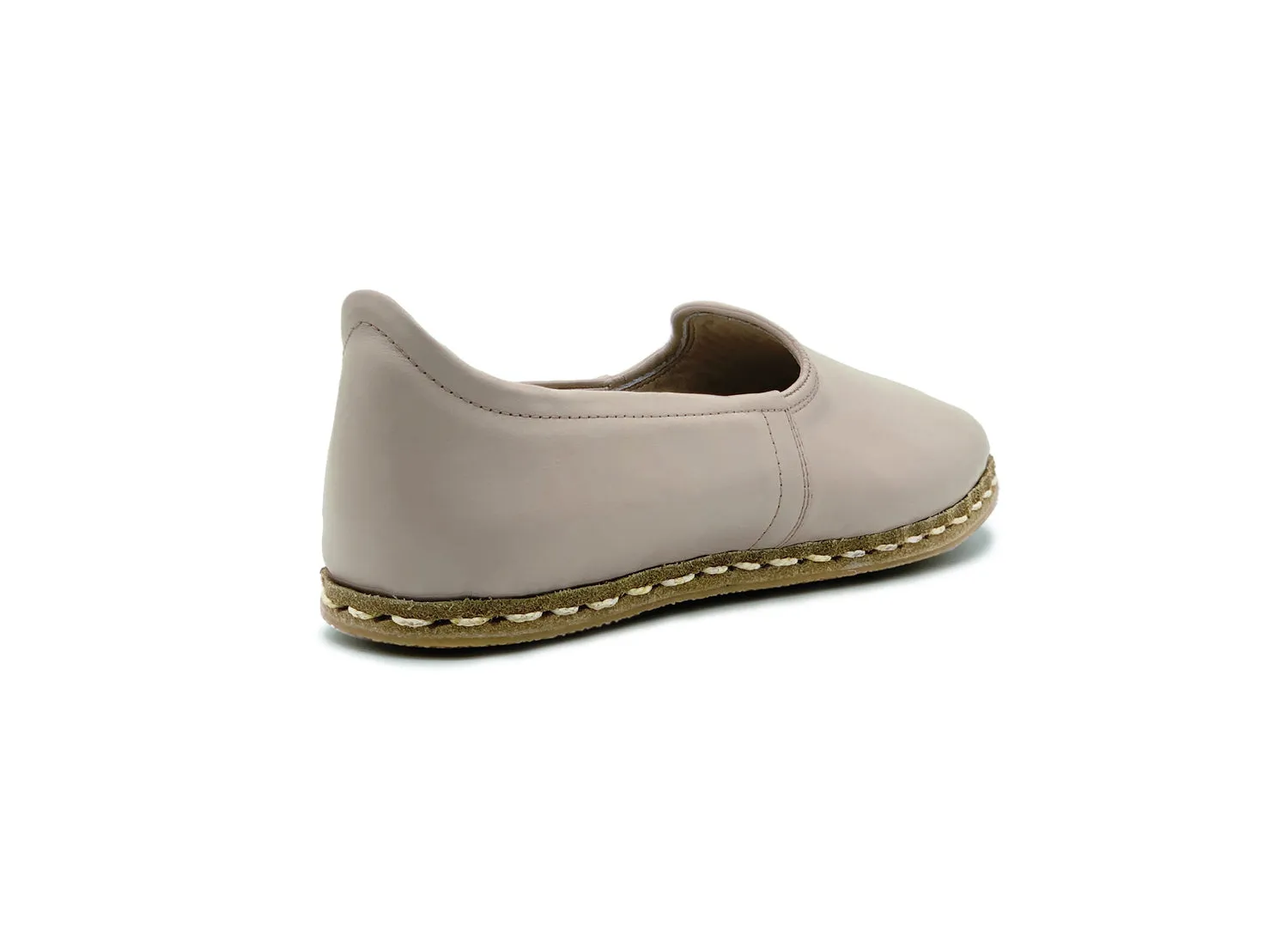 Ivory Leather Loafers