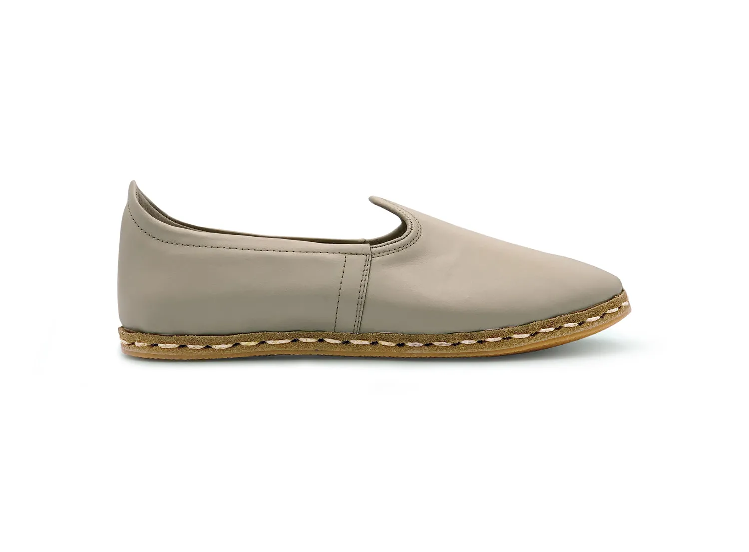 Ivory Leather Loafers