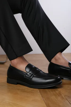 JAMES SLIP ON LOAFERS IN BLACK