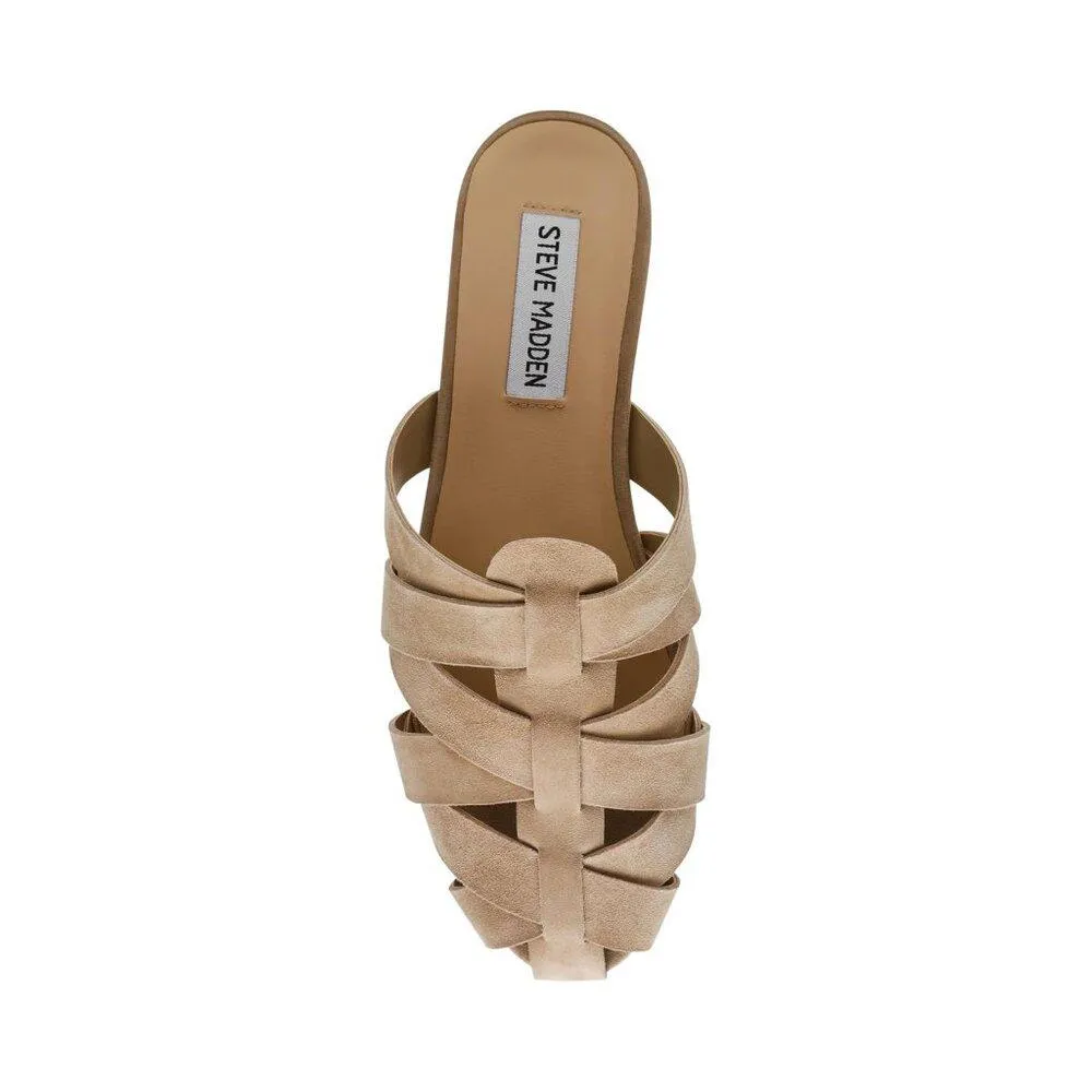 Jansen Sand Suede Fisherman Slip On Loafers