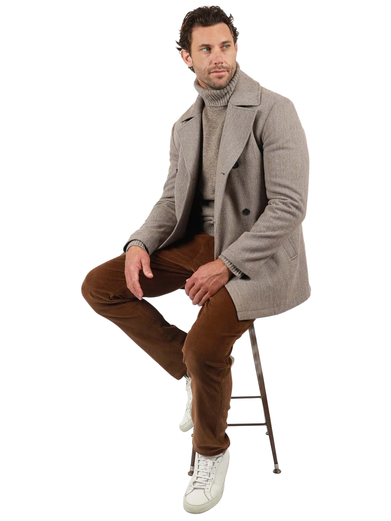 JHJ131-Padded DB Peacoat Mini