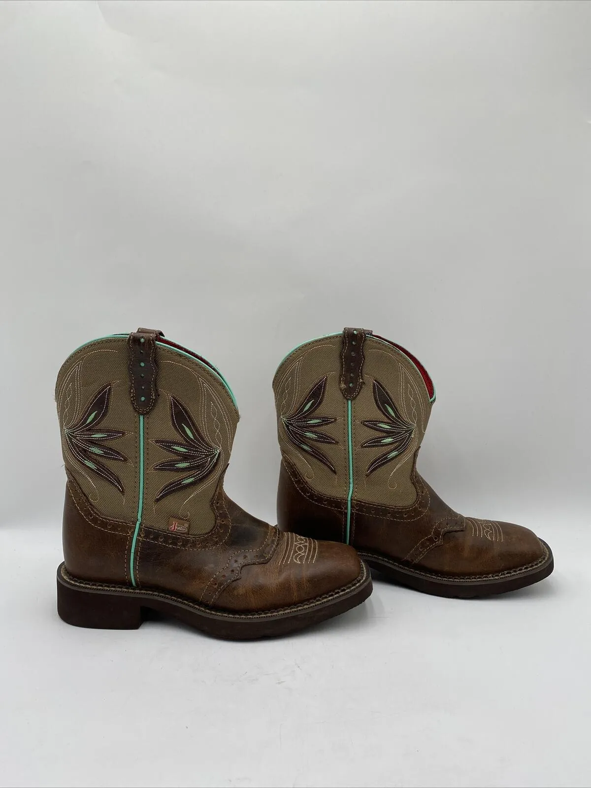 Justin Women's Nettie Western Boots Brown Size 7.5B