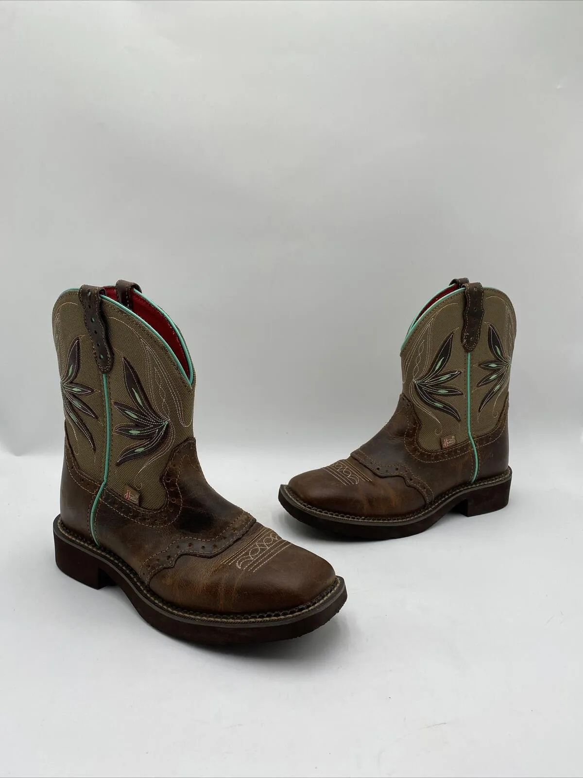 Justin Women's Nettie Western Boots Brown Size 7.5B