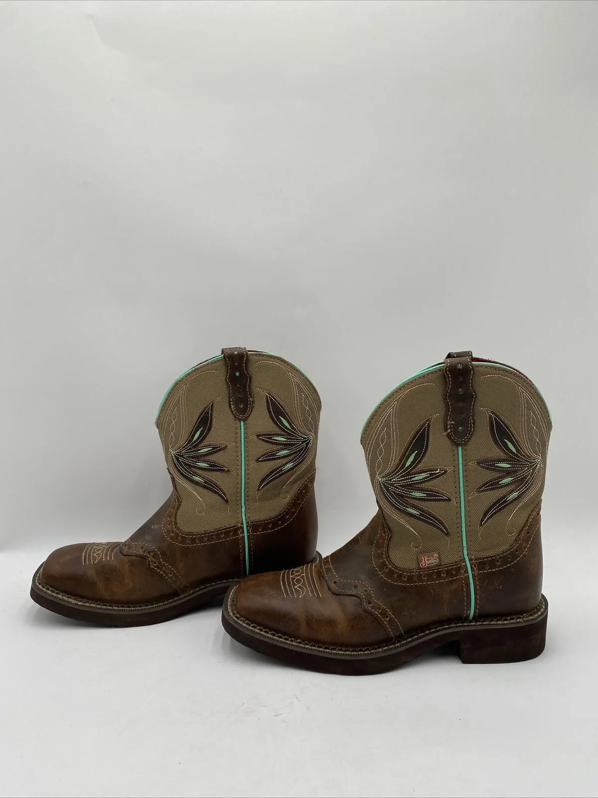 Justin Women's Nettie Western Boots Brown Size 7.5B