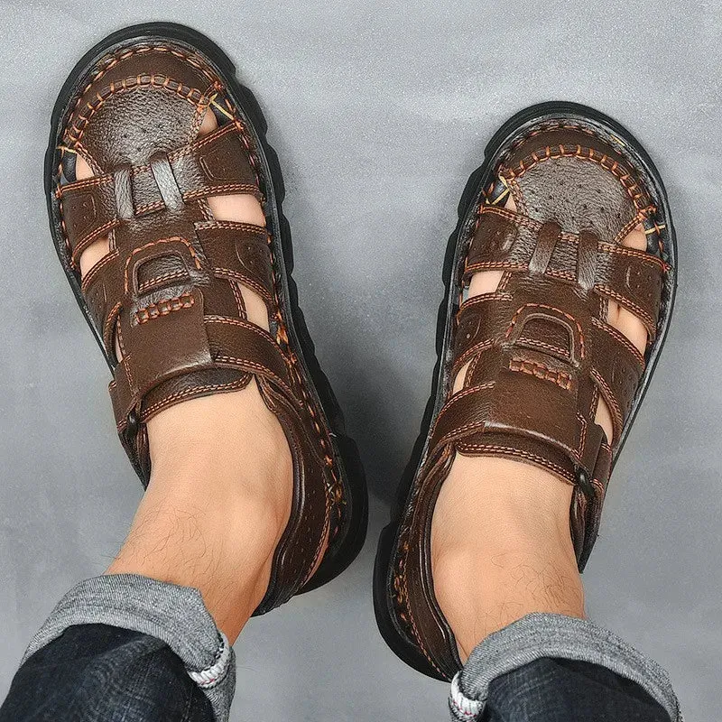 Klassische Ledersandalen für Herren