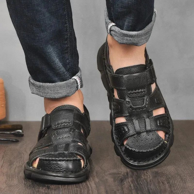 Klassische Ledersandalen für Herren