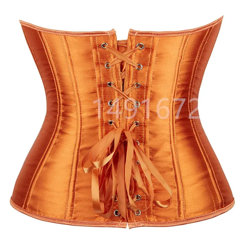 L Overbust Corset Plus Size Sexy Corselet Corsets and Bustiers Tops Red Black Pink Purple White Gothic Lingerie Women
