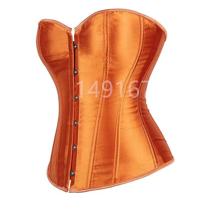 L Overbust Corset Plus Size Sexy Corselet Corsets and Bustiers Tops Red Black Pink Purple White Gothic Lingerie Women