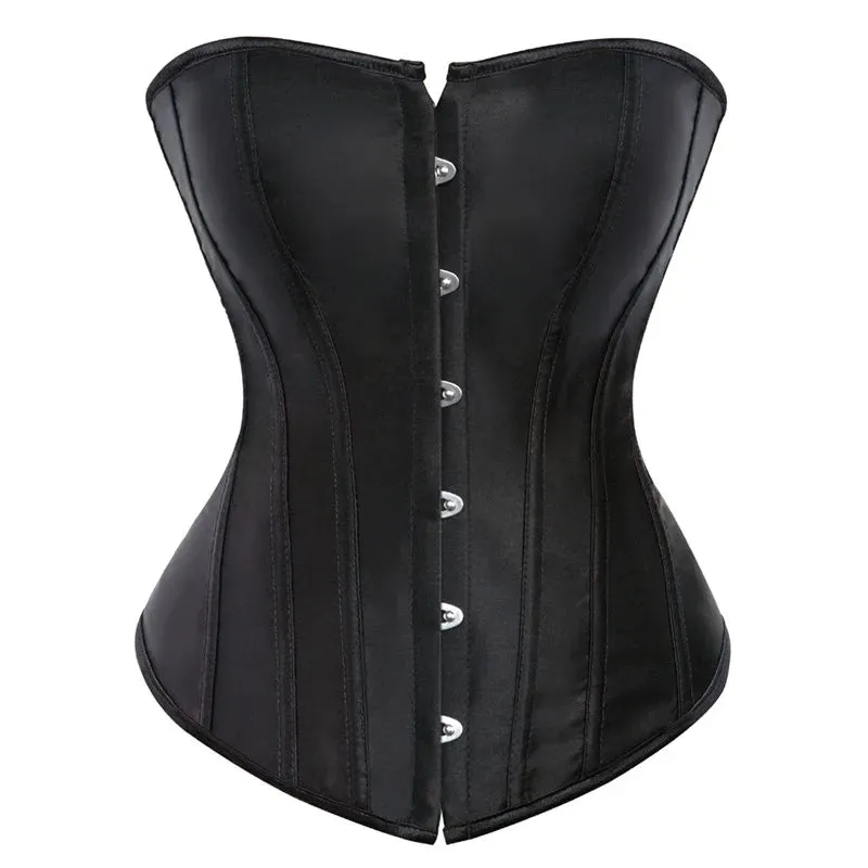 L Overbust Corset Plus Size Sexy Corselet Corsets and Bustiers Tops Red Black Pink Purple White Gothic Lingerie Women