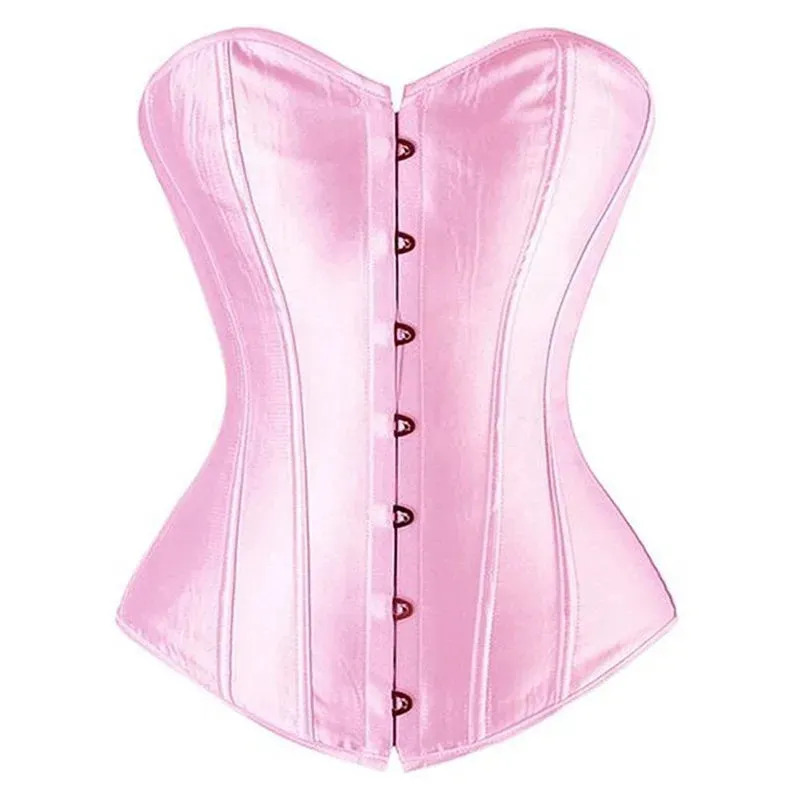 L Overbust Corset Plus Size Sexy Corselet Corsets and Bustiers Tops Red Black Pink Purple White Gothic Lingerie Women