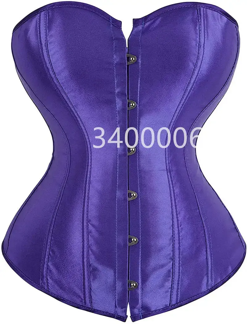 L Overbust Corset Plus Size Sexy Corselet Corsets and Bustiers Tops Red Black Pink Purple White Gothic Lingerie Women
