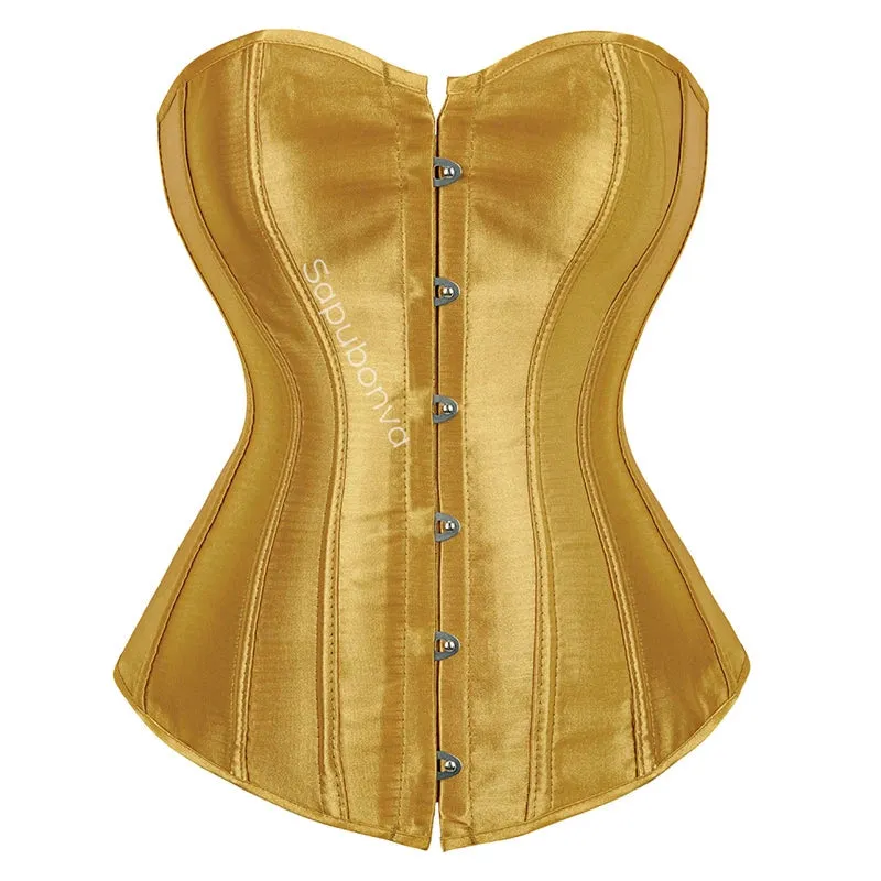 L Overbust Corset Plus Size Sexy Corselet Corsets and Bustiers Tops Red Black Pink Purple White Gothic Lingerie Women