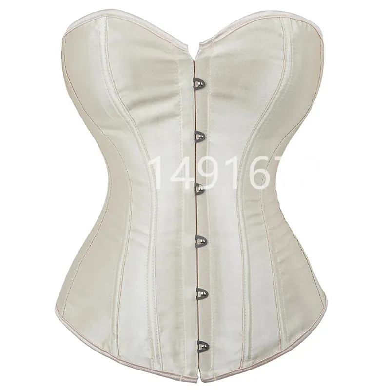 L Overbust Corset Plus Size Sexy Corselet Corsets and Bustiers Tops Red Black Pink Purple White Gothic Lingerie Women
