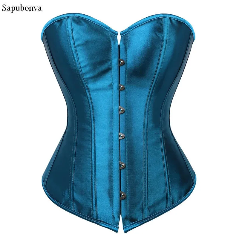L Overbust Corset Plus Size Sexy Corselet Corsets and Bustiers Tops Red Black Pink Purple White Gothic Lingerie Women