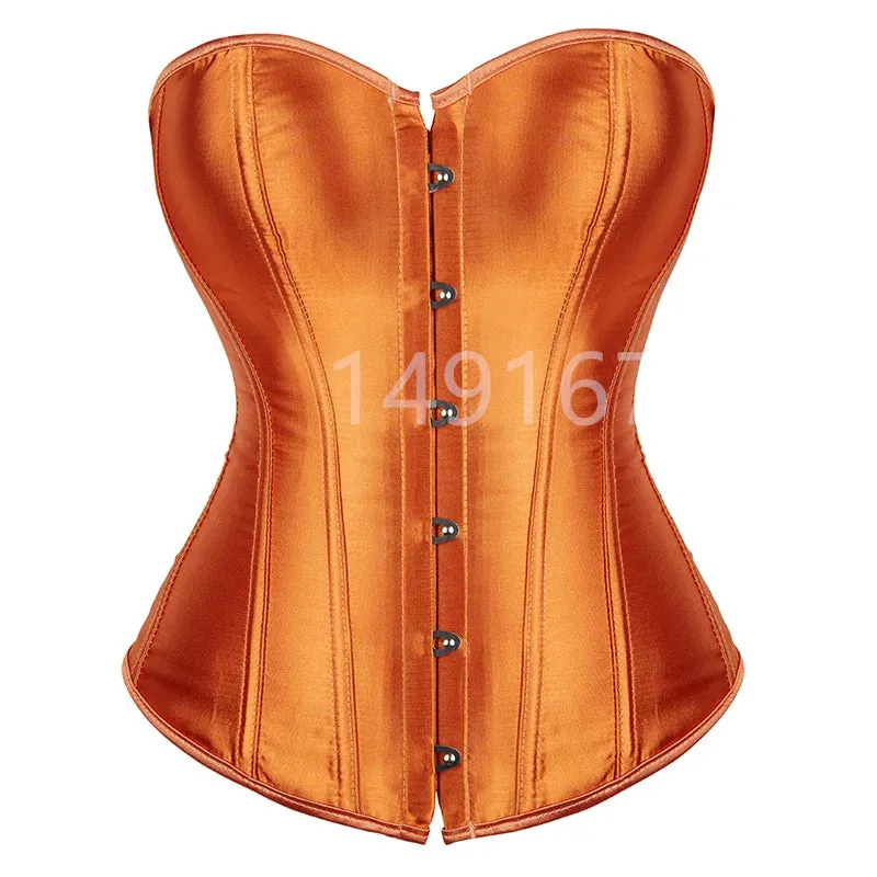 L Overbust Corset Plus Size Sexy Corselet Corsets and Bustiers Tops Red Black Pink Purple White Gothic Lingerie Women