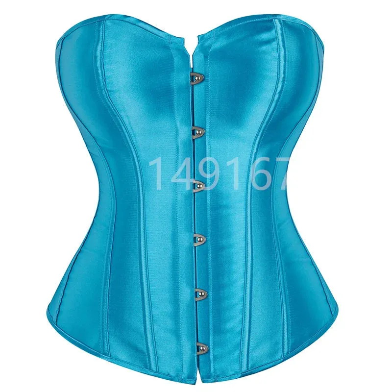 L Overbust Corset Plus Size Sexy Corselet Corsets and Bustiers Tops Red Black Pink Purple White Gothic Lingerie Women