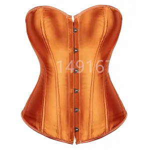 L Overbust Corset Plus Size Sexy Corselet Corsets and Bustiers Tops Red Black Pink Purple White Gothic Lingerie Women